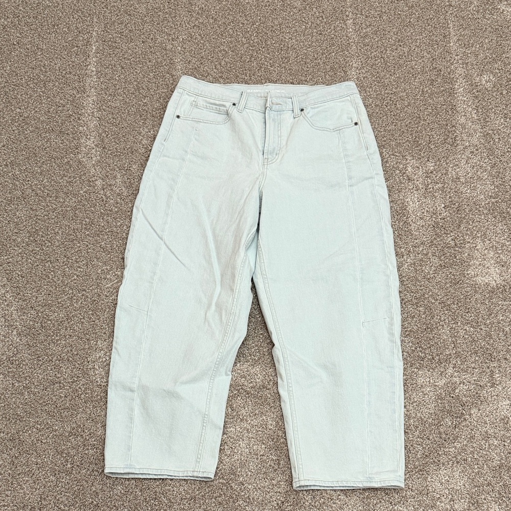 Old Navy Women's Light Blue Cropped Jeans